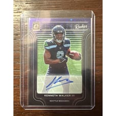 2022 Donruss Optic Football Elite Series Rookies Kenneth Walker 3 Auto /25