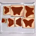 STAMPIN' UP! Stamp Set Of 7 Papillon Potpourri Butterflies Retired Rubber Wooden