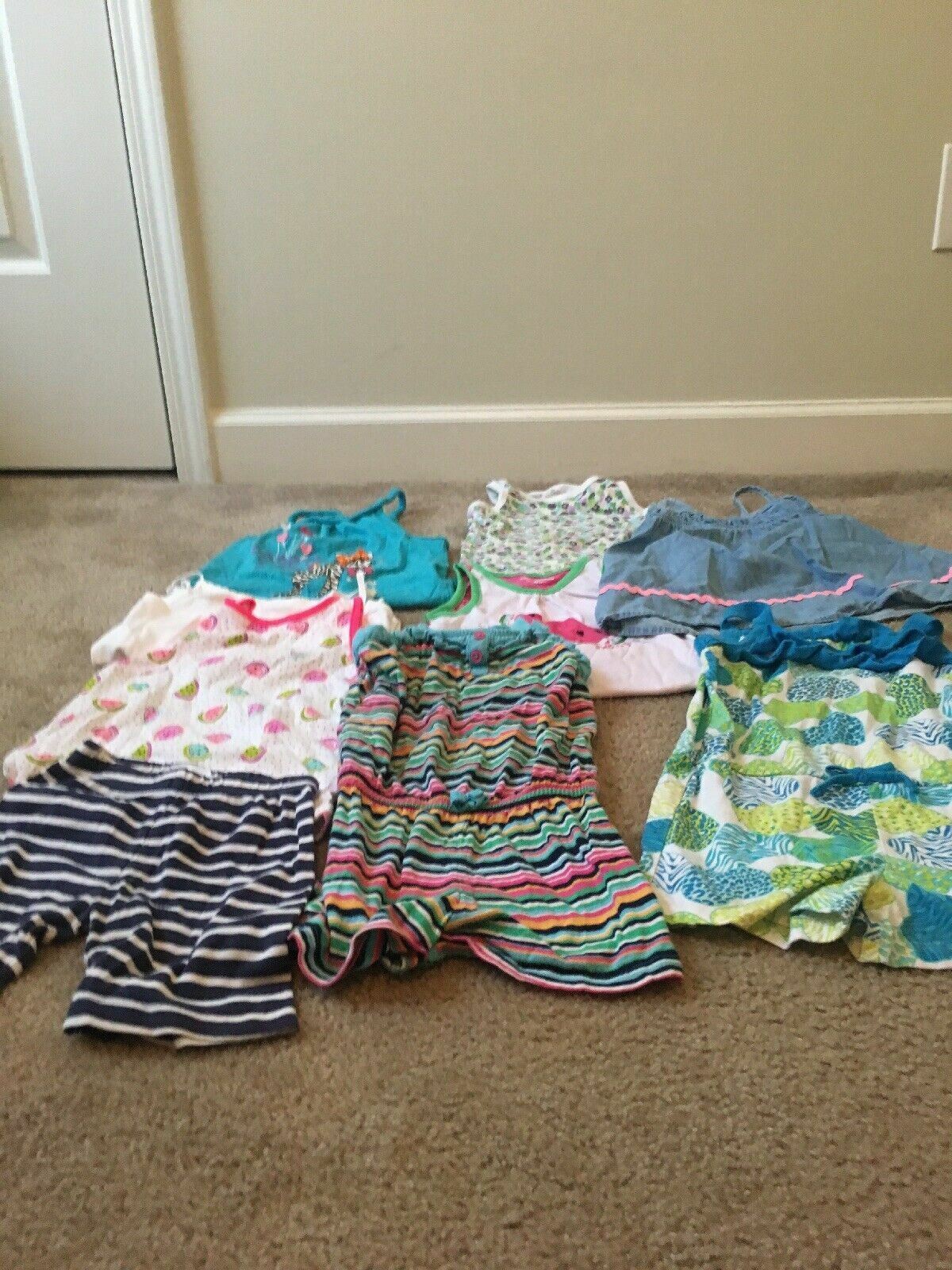 15 Pc Toddler Girls Spring Summer Mixed Clothing Lot Size 4T