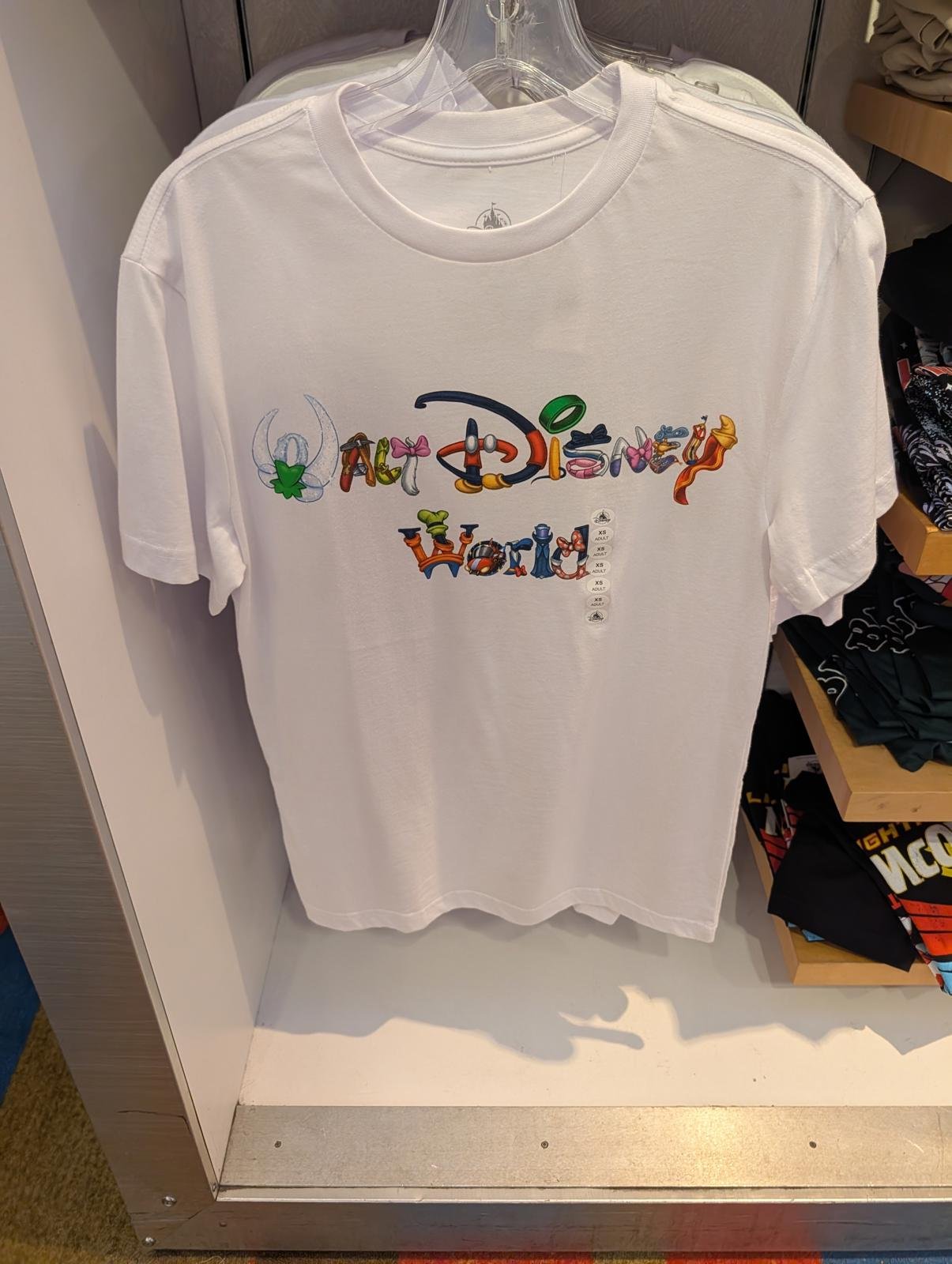 WDW Walt Disney World Character Script Disney Parks T-Shirt S SMALL