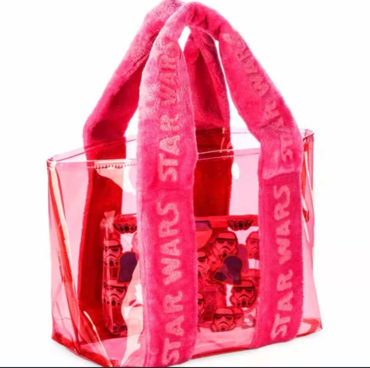 Stars Wars Pink Translucent Swim Bag~BNWT