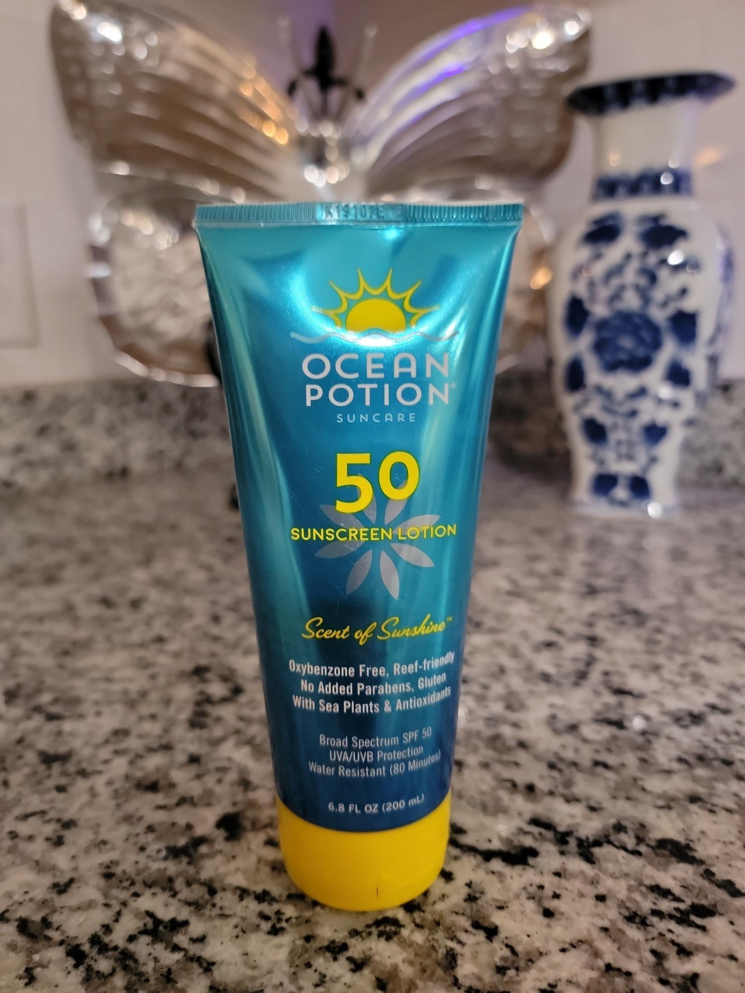 Ocean Potion spf 50 Scent of Sunshine 6.8 Fl oz Exp 4/21