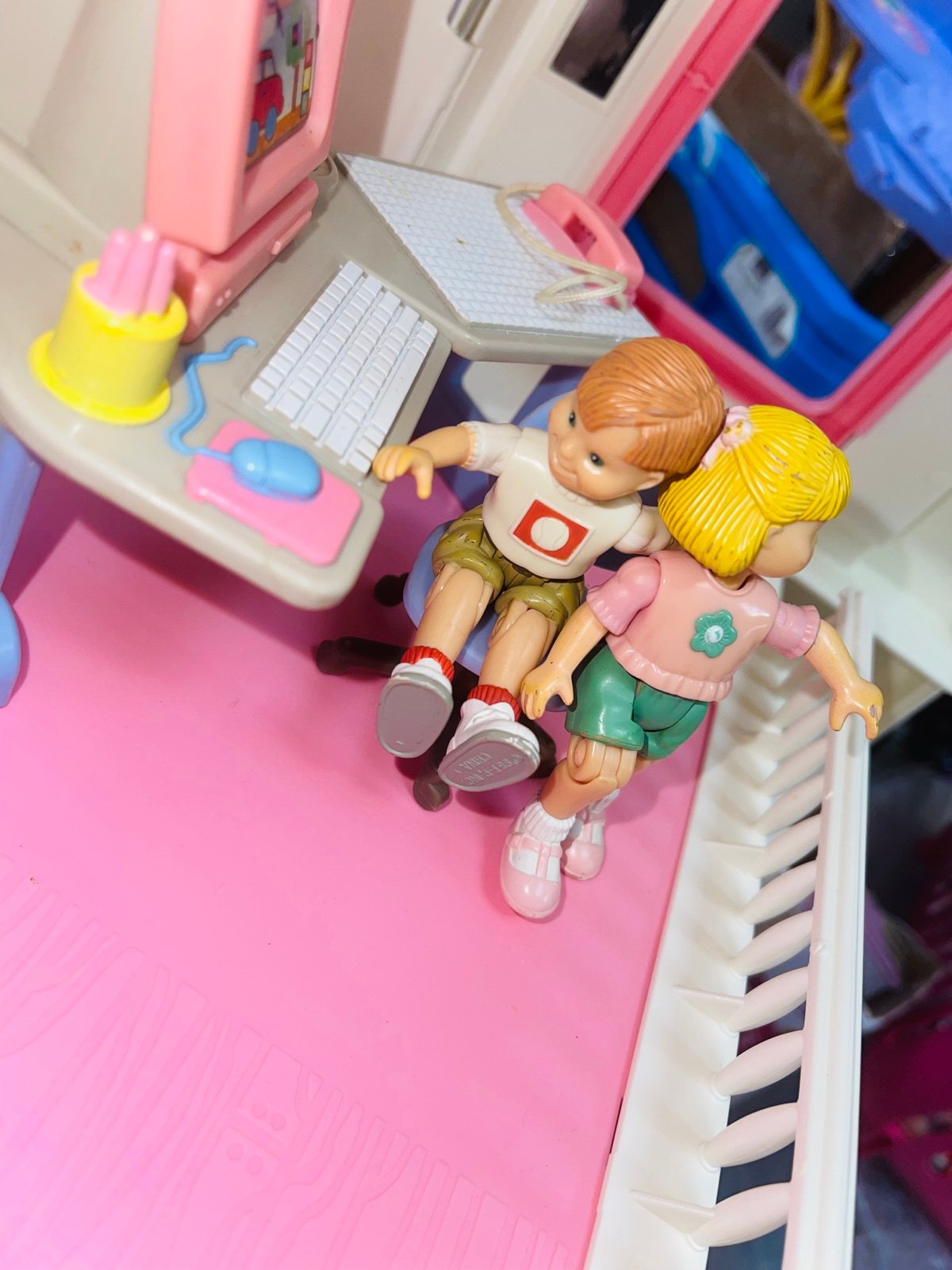 NICE Fisher Price Loving Family Dollhouse Boy Girl Brother Sister Dolls Twins