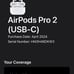 Apple airpods pro 2nd generation with charging case