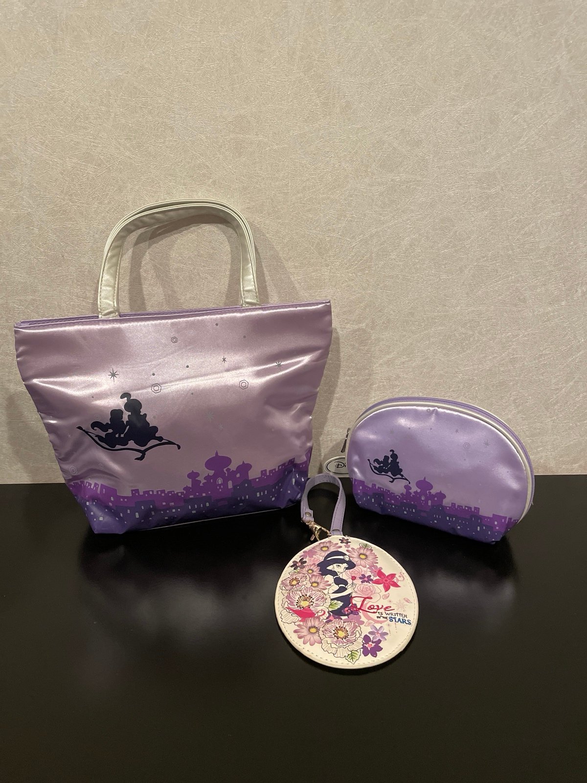 Aladdin Purple Handbag/ Makeup Pouch