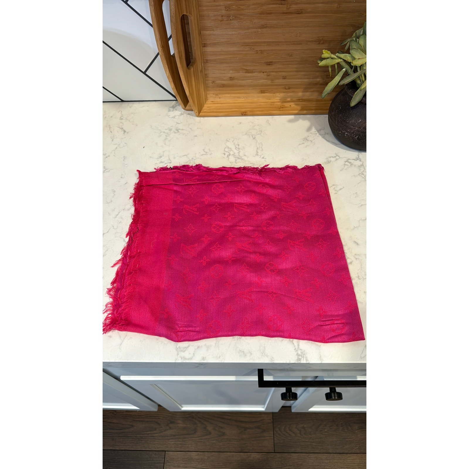 Pink large square scarf winter fall wear as shall or a scarf or a skirt pink