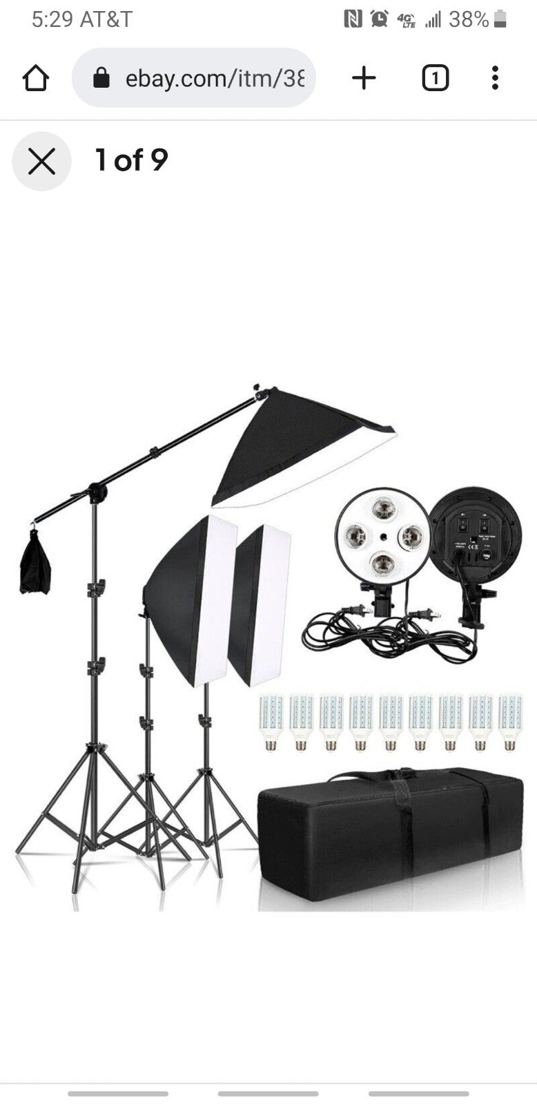 Professional photography lighting