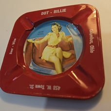 1940s 1950s and up advertising ashtray collectible sign convertible car