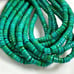 10 Long Strands Lot Of 6mm Turquoise Heishi Disc Beads