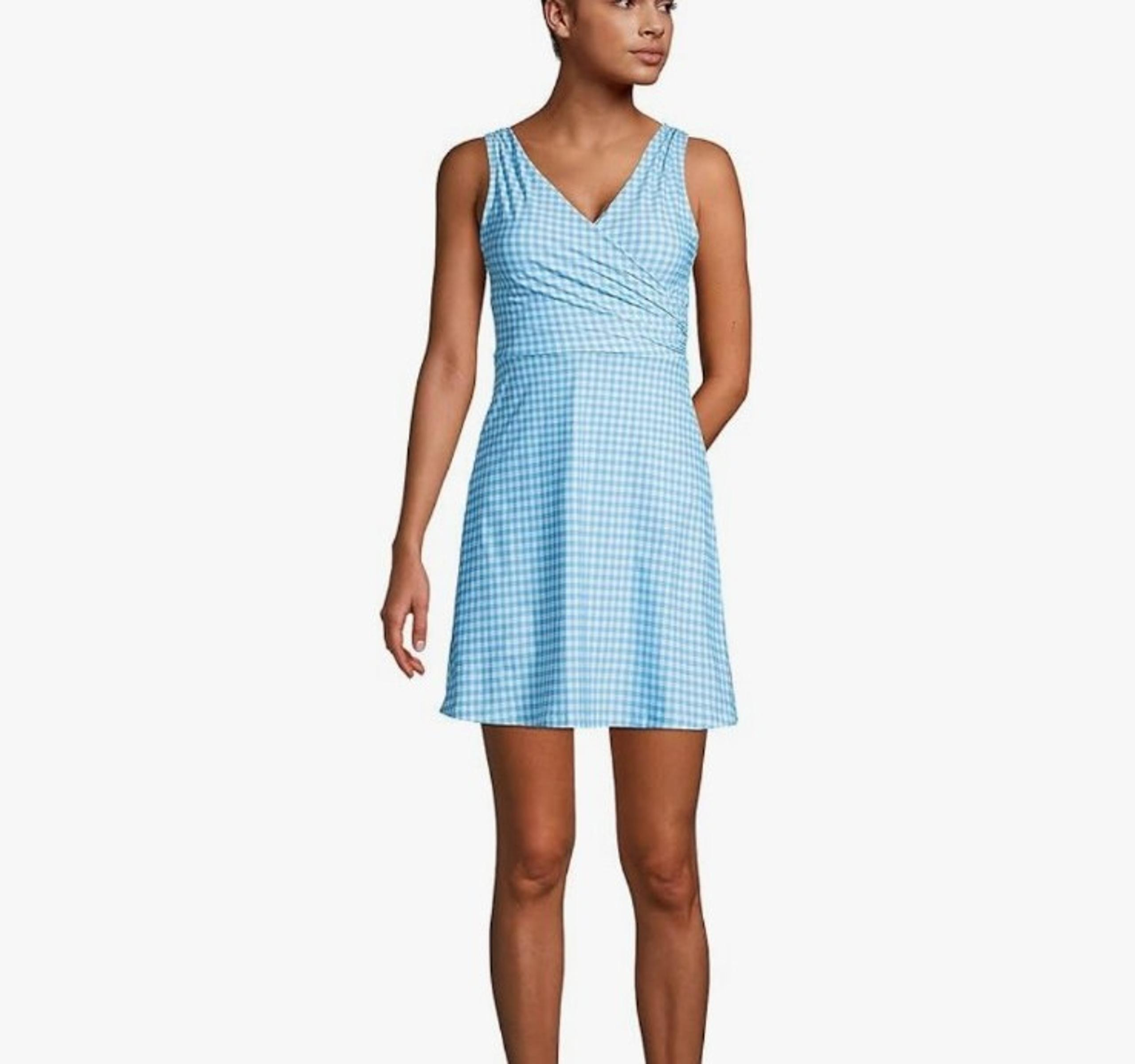Lands' End One Piece Swimsuit Dress