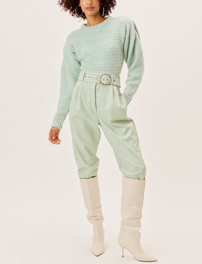 For Love & Lemons Green Sweater