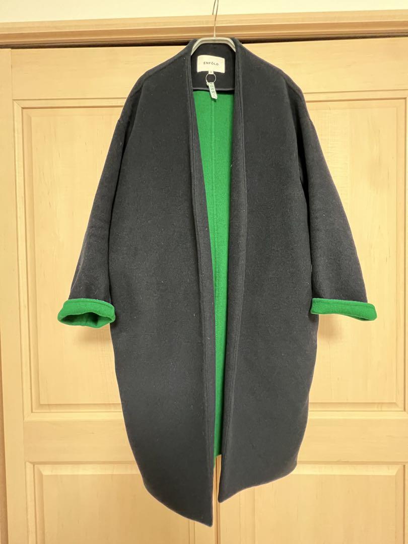 定番のお歳暮＆冬ギフト ENFOLD 36 Coat No-Collar Reversible Wool ジャケット・アウター