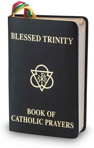Blessed Trinity Book of Catholic Prayers Black Deluxe Cover 408 Pages
