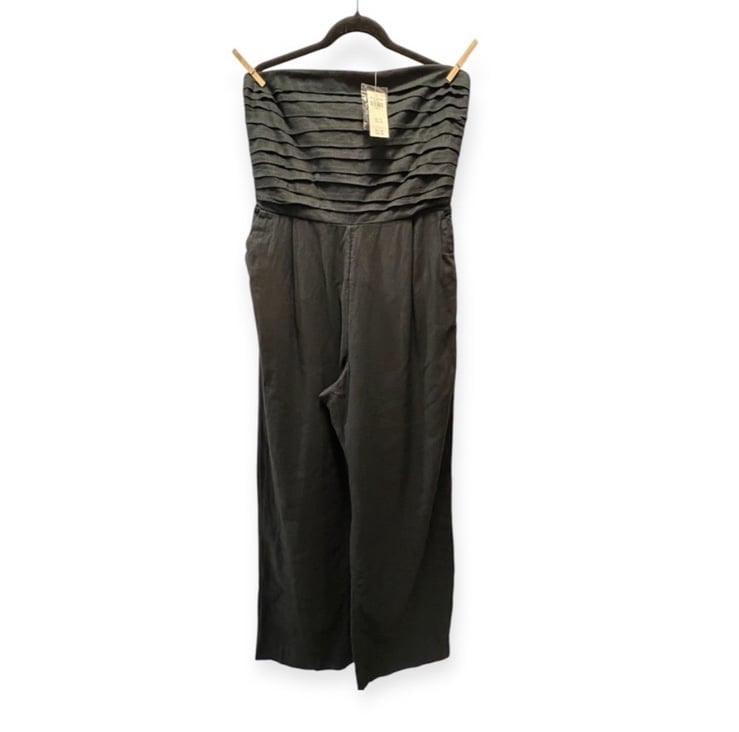 NWT Abercrombie & Fitch Emerson Linen-Blend Strapless Jumpsuit- Size L Tall