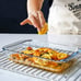 8-Piece Deep Glass Baking Dish Set with Plastic lids-DF465