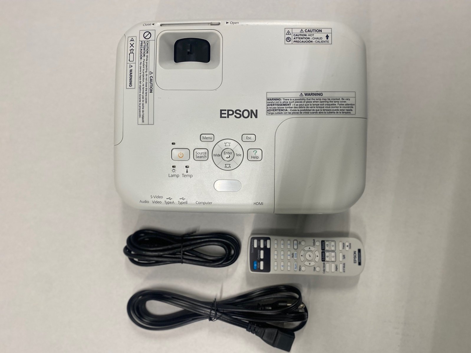Epson Projector TV HDMI Slim Movie Game Indoor Outdoor
