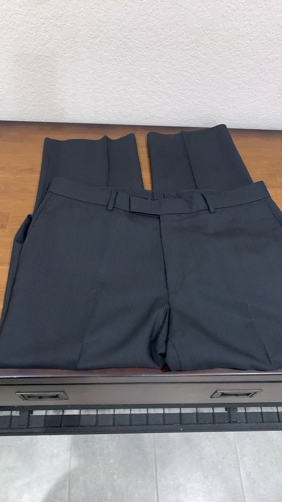 Men’s Hugo Boss Black Pinstripe Trousers 35R