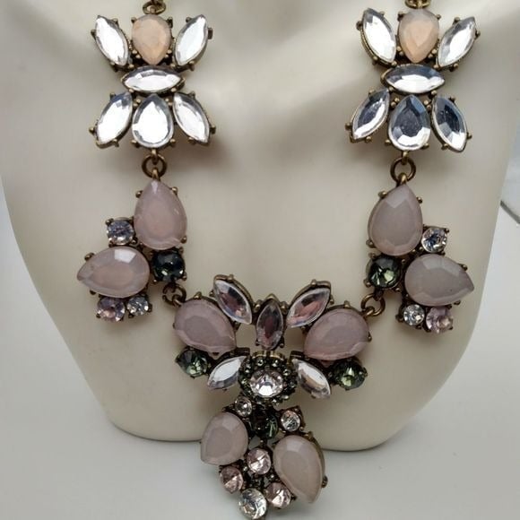 Pink fairycore princess gem necklace
