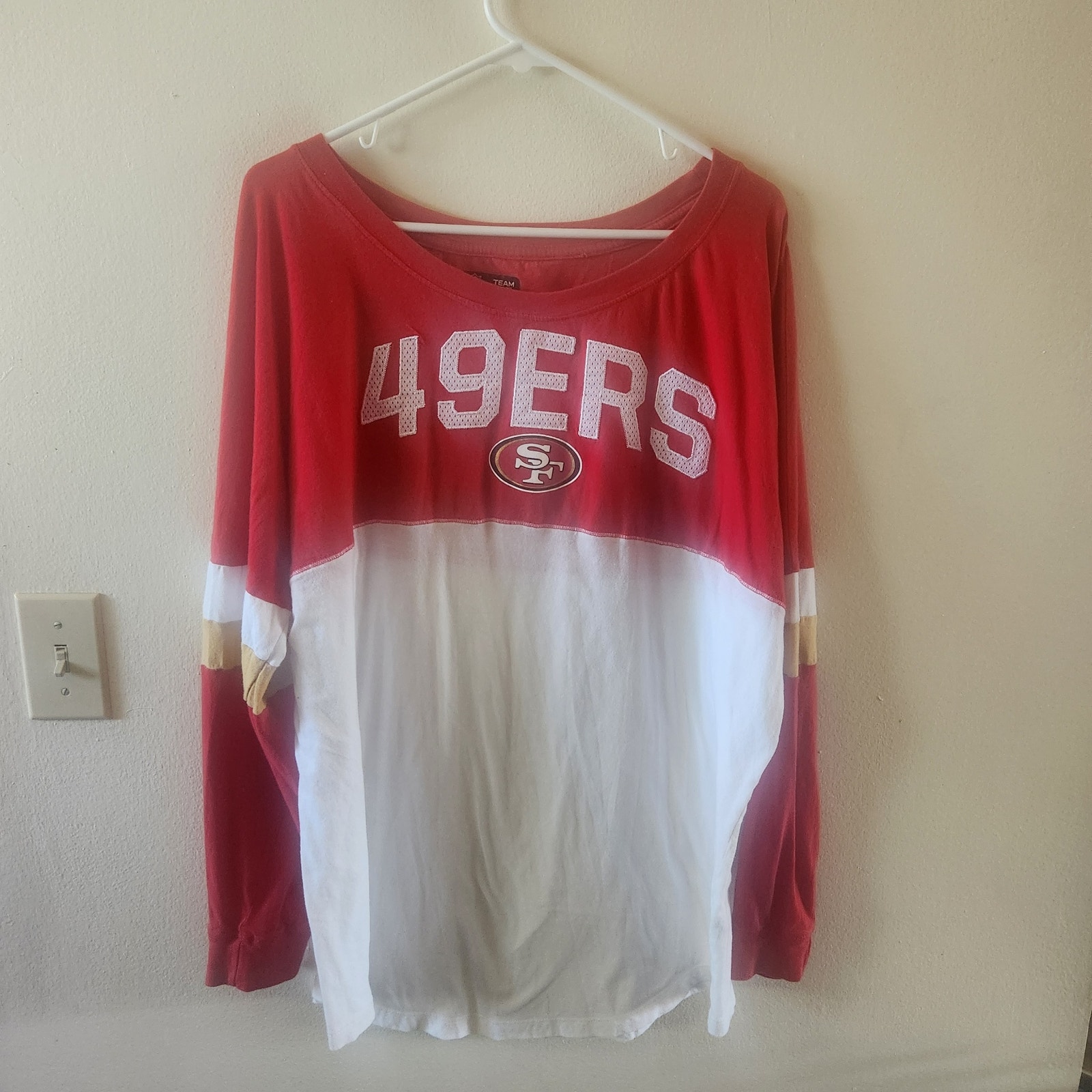 NFL 49ers long sleeve T shirt 2XL