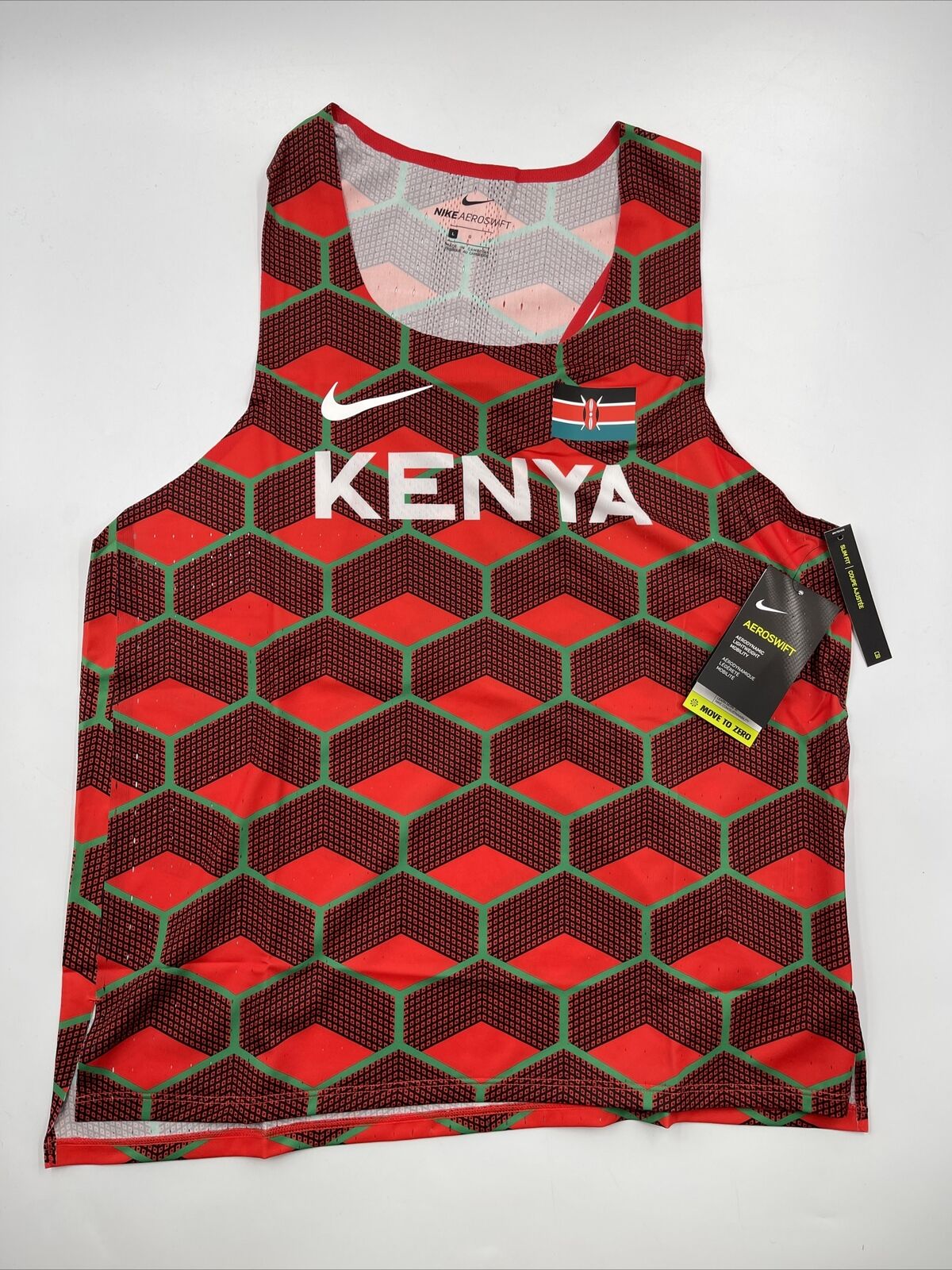 Eliud Kipchoge Nike Dri-FIT ADV Team Kenya AeroSwift Running Singlet Men’s small