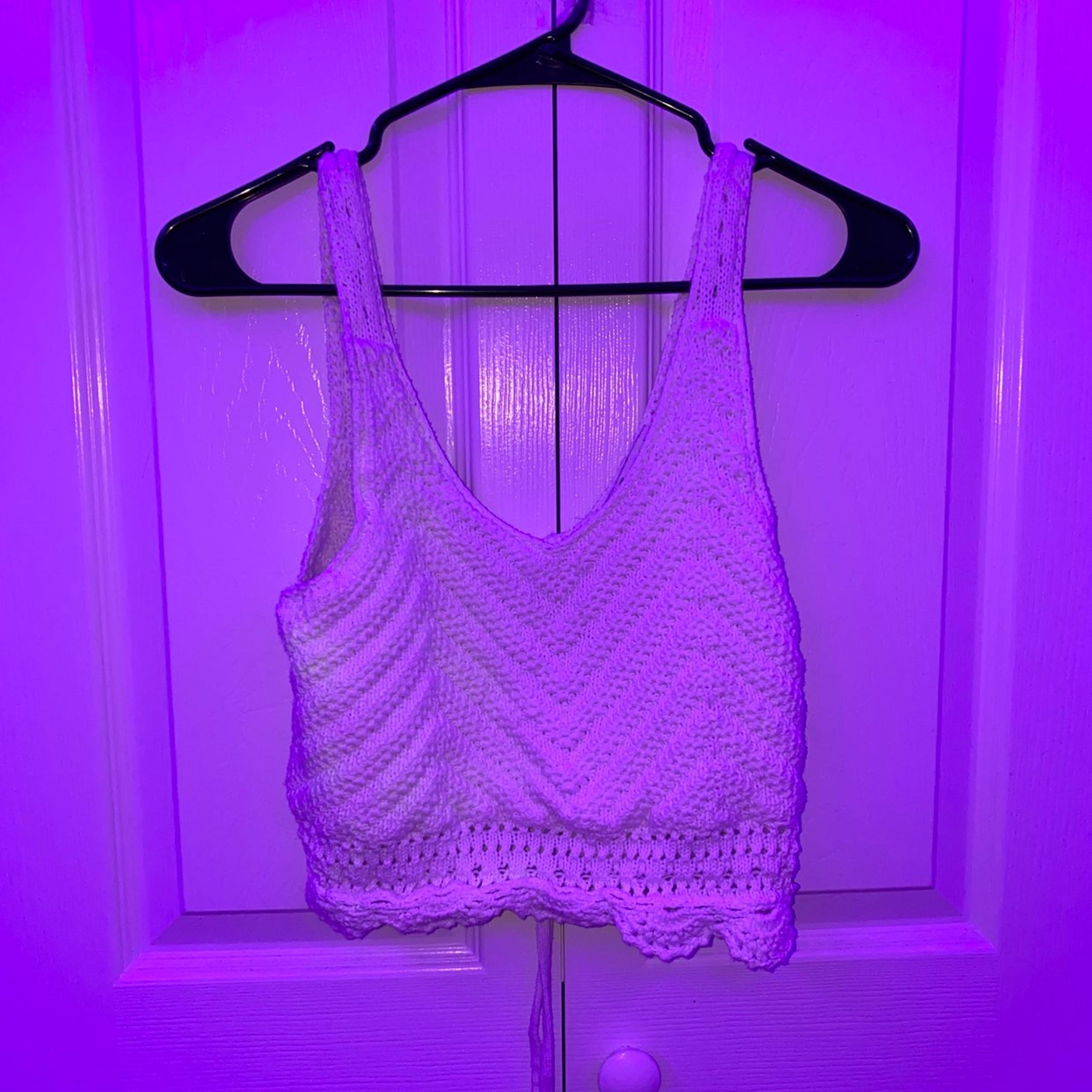 white cropped tank