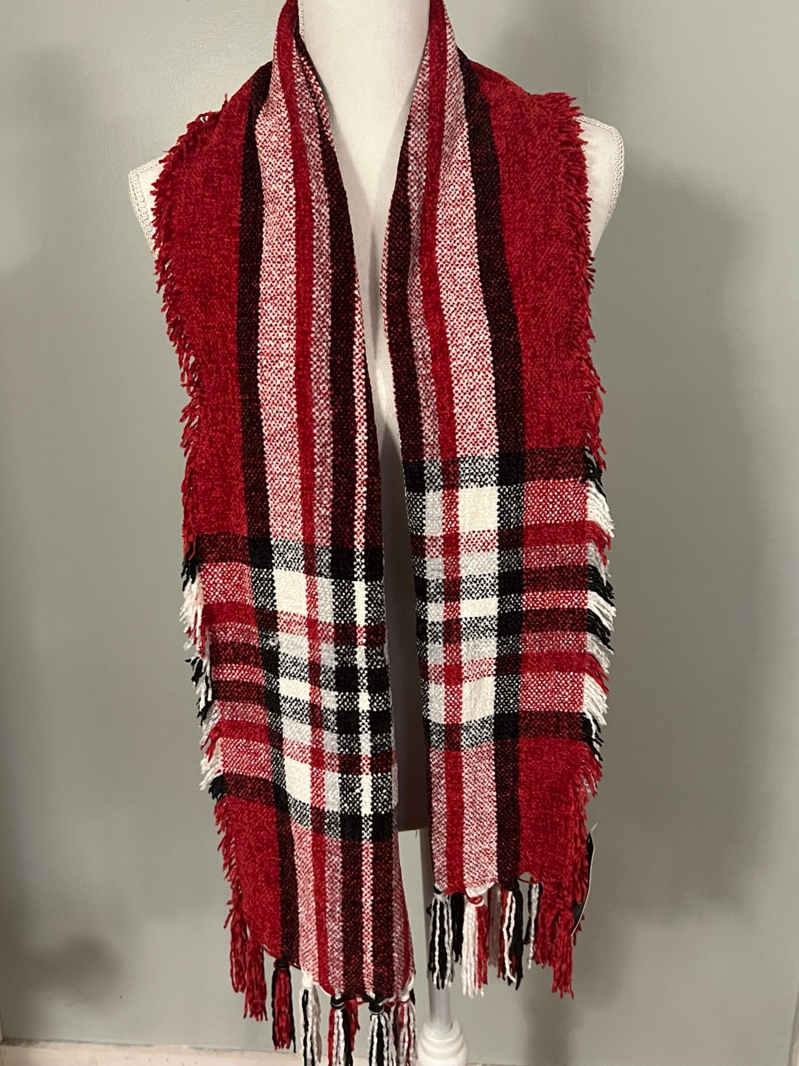 Charter Club Black and Red Scarf