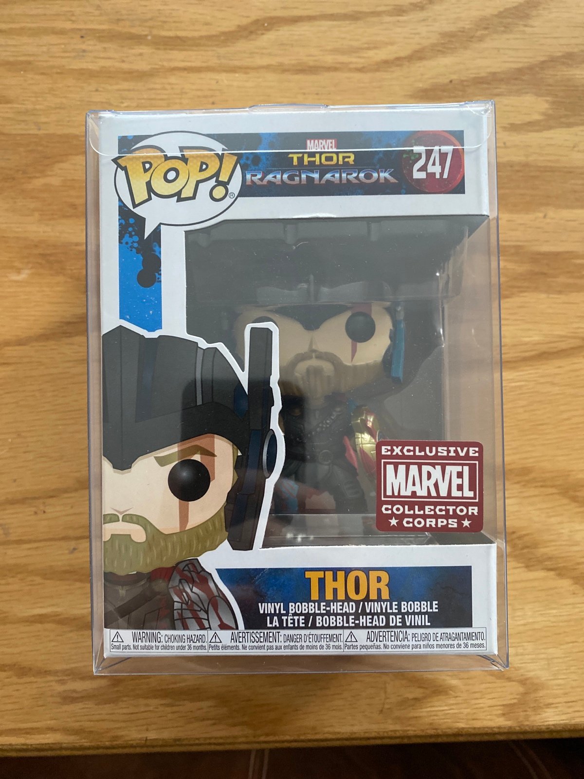 Funko Pop Marvel Thor Ragnarok THOR 247 MCC Collector Corps exclusive