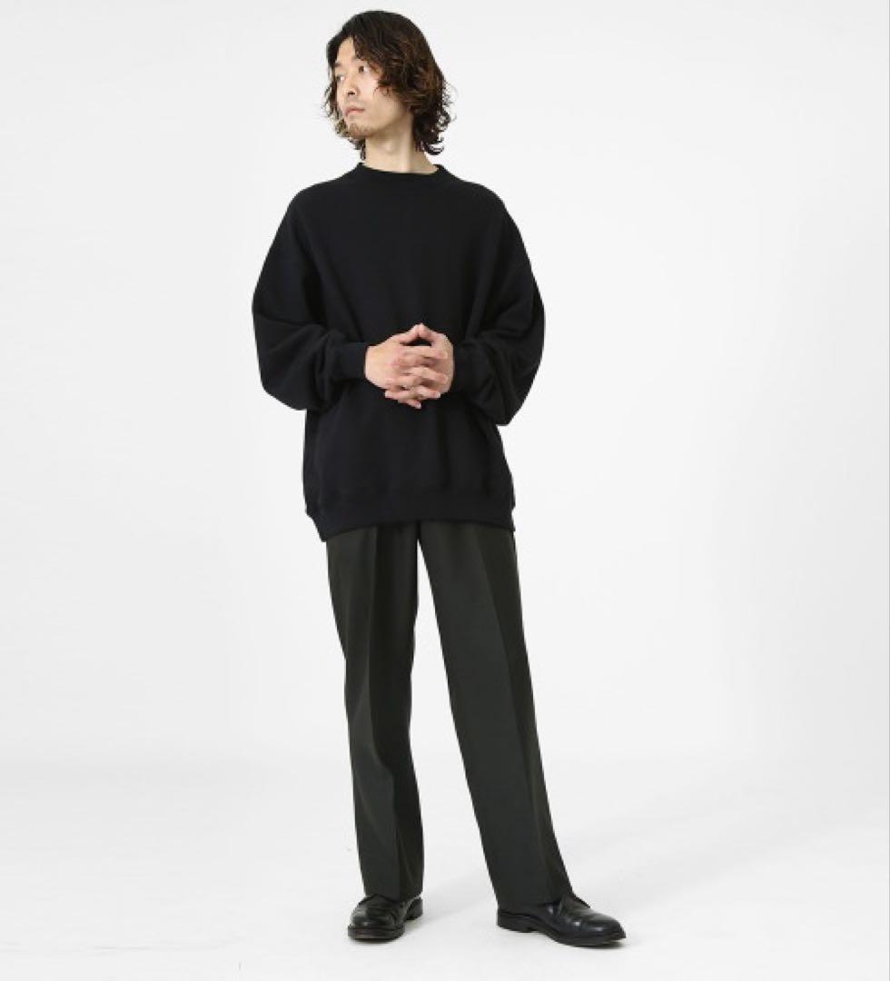 STRAIGHT FIT TROUSERS ORGANIC WOOL TROPICAL - MARKAWARE 「Area」