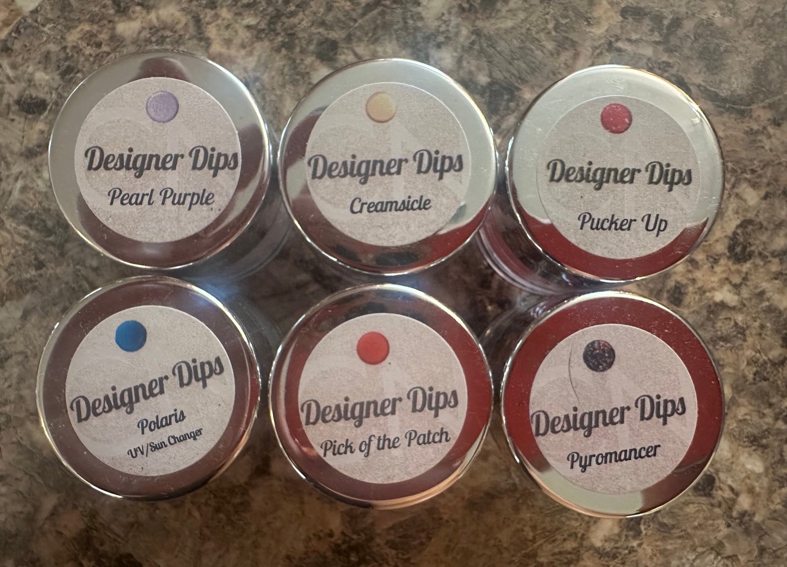 CN Designer Dip CNDD Nail Dip Powder Lot UV Sun Change Shimmer Glitter