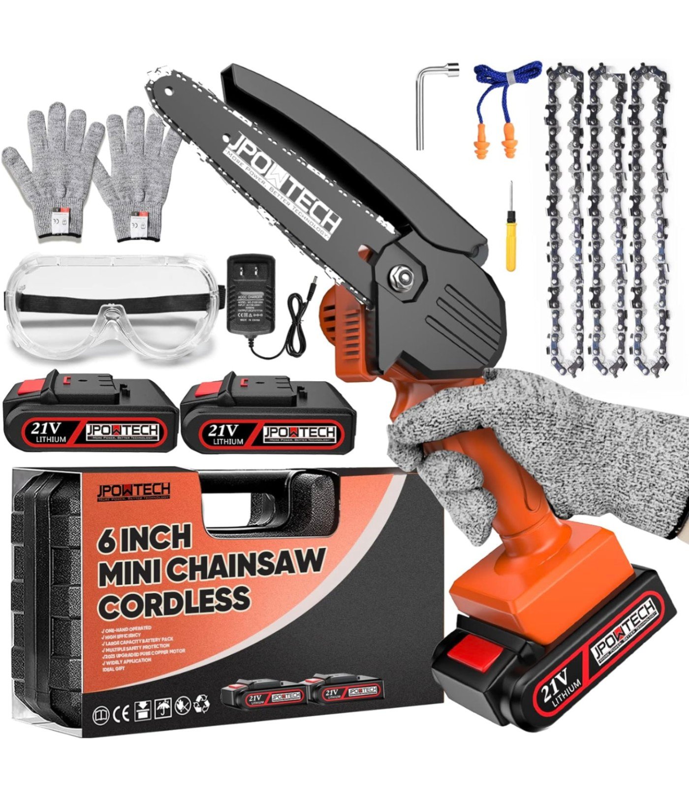 Cordless mini chainsaw