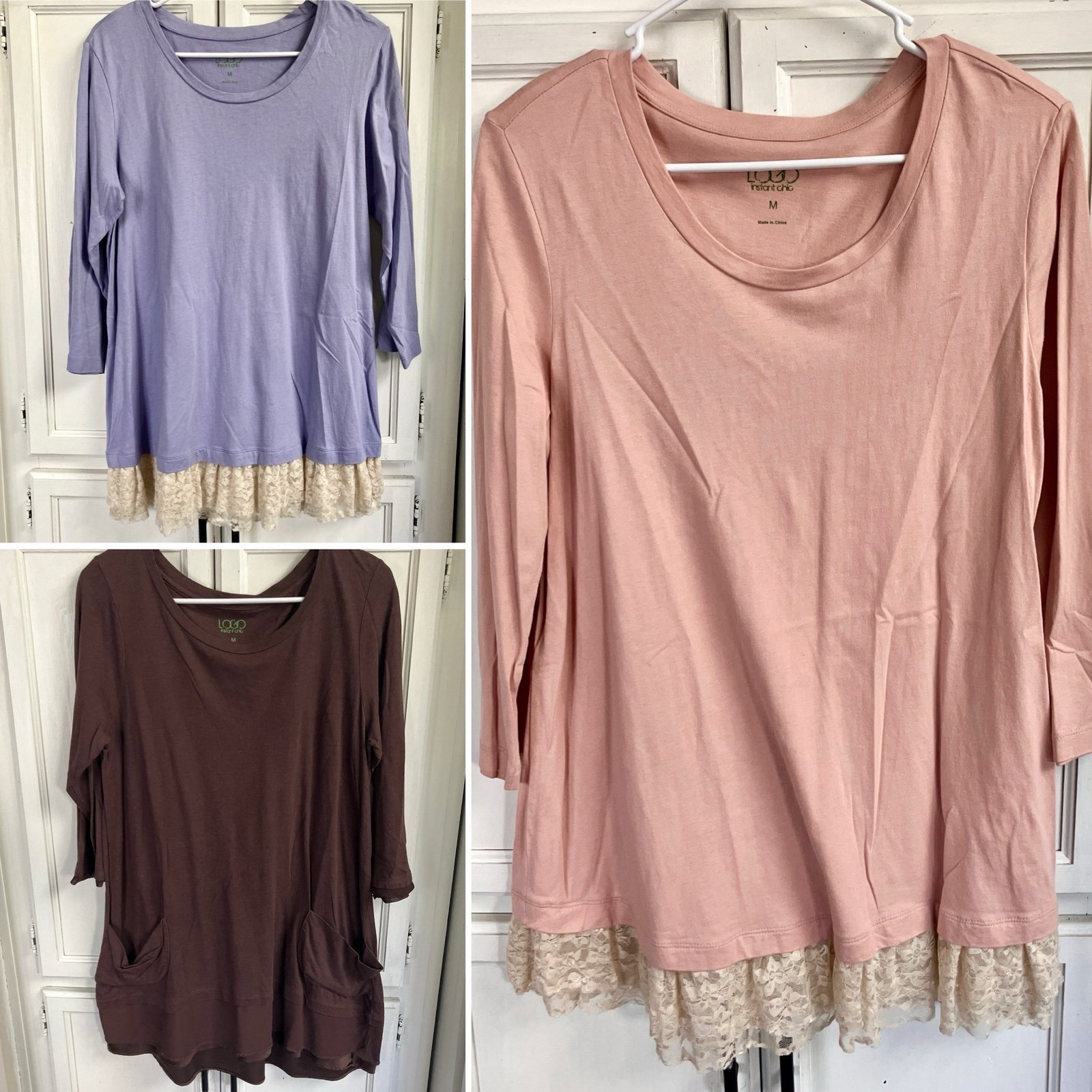 Lot of LOGO by Lori Goldstein Instant Chic Tunics Medium