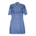 Reformation Bradley Mini Dress Mock Neck Morning Glory Chambray Blue Womens Sz 4