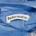Reformation Bradley Mini Dress Mock Neck Morning Glory Chambray Blue Womens Sz 4