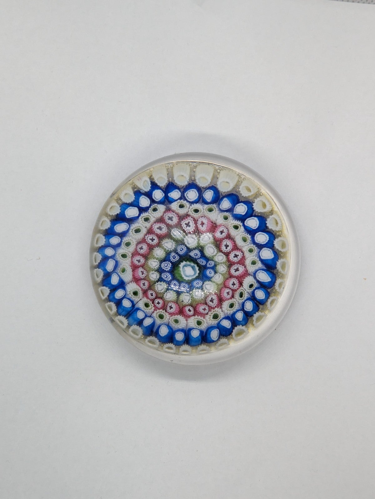 Arculus Old English Concentric Millefiori Paperweight