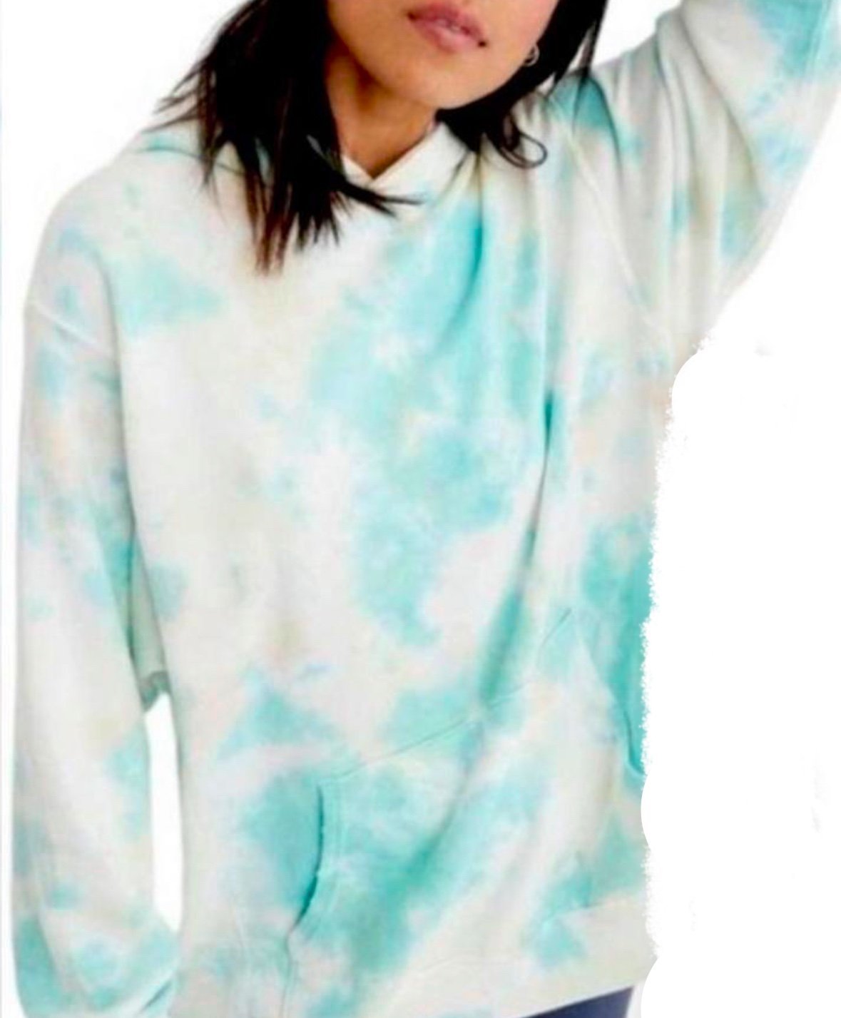 AERIE Size S The Sweat Everyday Tie Dye Oversized Pullover Hoodie