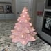 Vintage Ceramic Pink Christmas Tree 12”