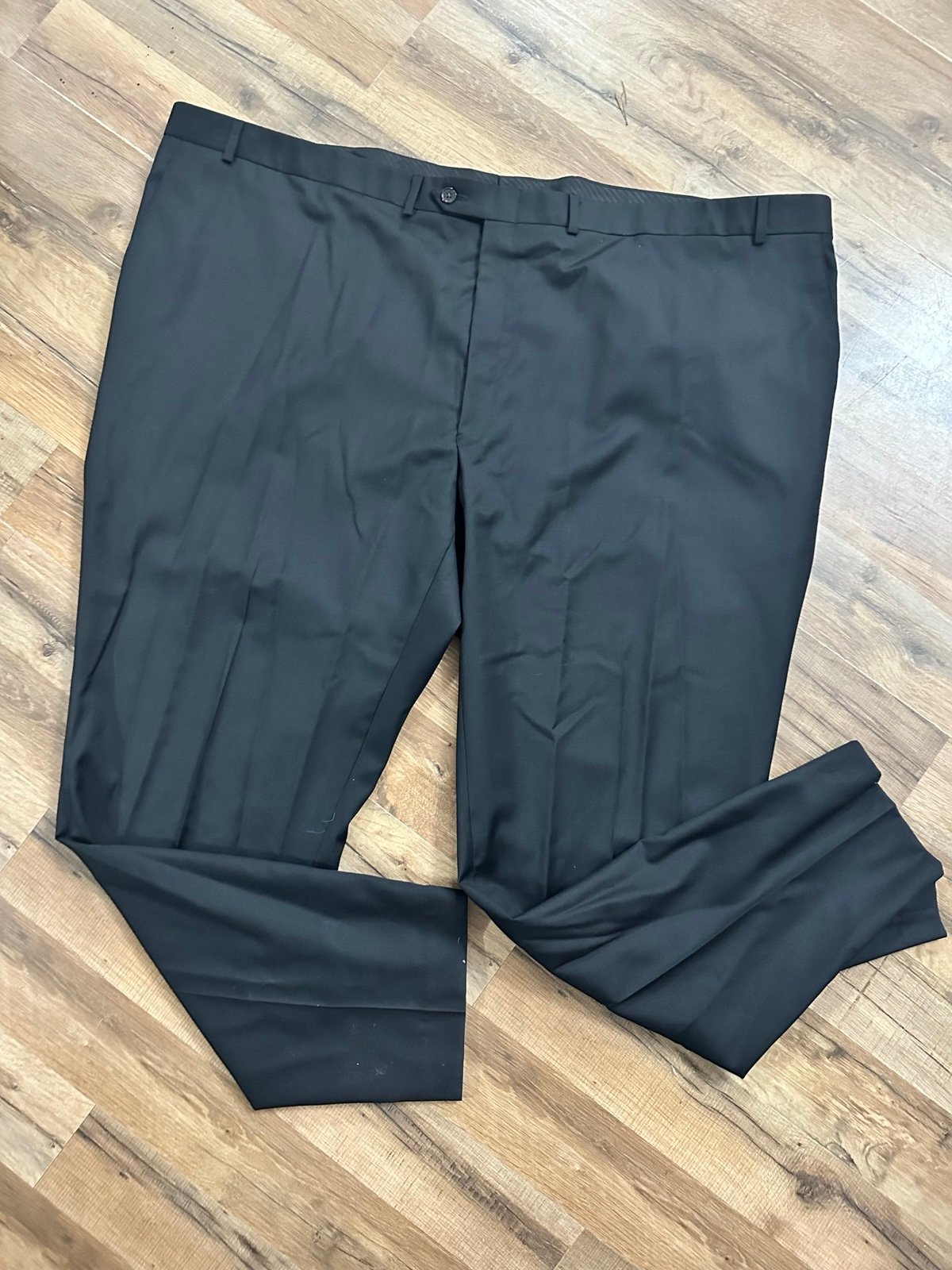 Lauren Ralph Lauren Mens Slim Fit Wool Dress Pants 54x32 Black