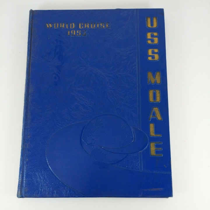 USS Moale DD-693 1953 World Cruise Book U.S. Navy Task Force 95 Korean War Era