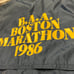 Nike 1986 Boston Marathon Windbreaker Jacket John Hancock Navy Yellow Mens Med