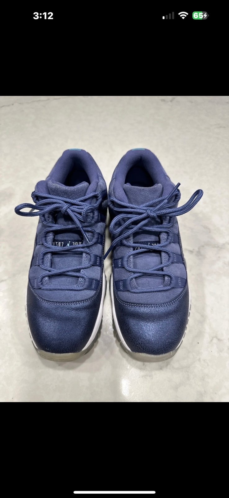 Jordan 11 velour blue big kids