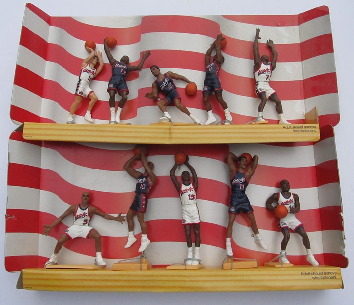 1996 TEAM USA Basketball Starting Lineup Complete Set w/Autographed Team Photo