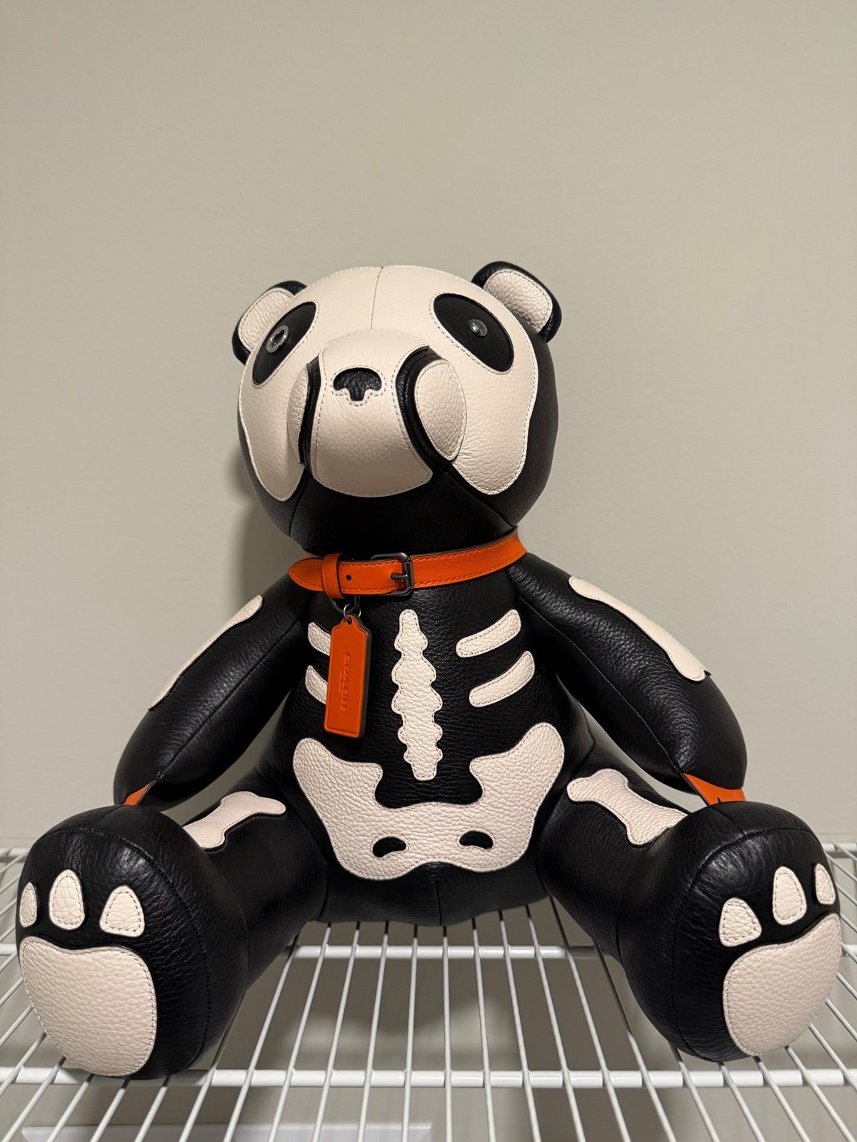 Coach Skeleton Leather Collectible Bear
