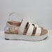 Ugg Women's White & Beige Platform Sandals S/N1099808 US Size 12