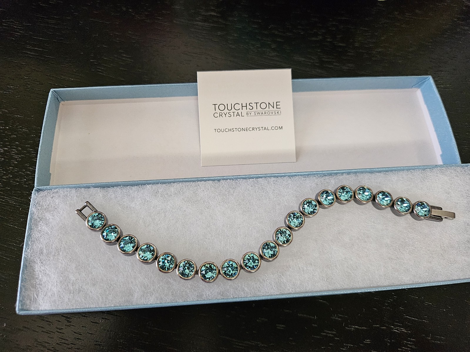 TCS Vintage Light Turquoise Ice Bracelet oxidized silver plating (pewter)