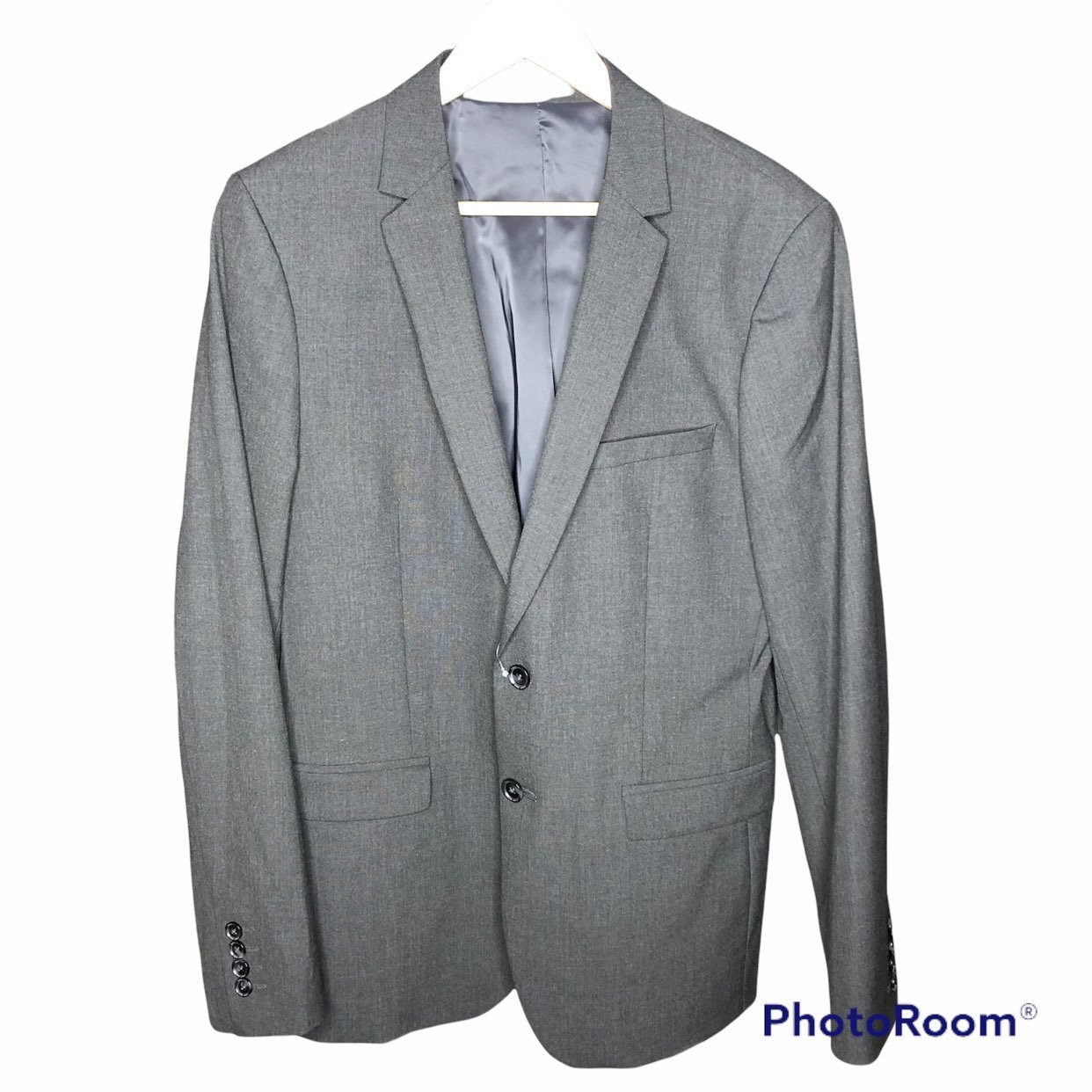 Calvin Klein Men’s Infinite Slim Fit Button Notch End Jacket Sz M