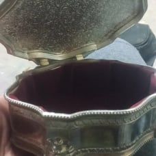 Vintage silver jewelry box
