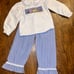 *LIKE NEW* Zuccini Boutique Christmas Nativity Scene Smock Ruffle Bottom Set