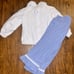 *LIKE NEW* Zuccini Boutique Christmas Nativity Scene Smock Ruffle Bottom Set