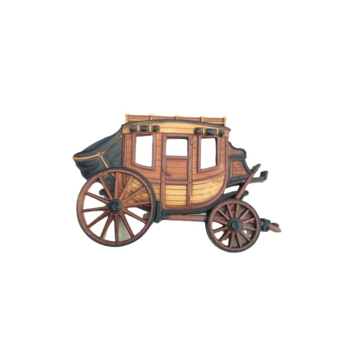 Vintage Homco Transportation Wall Decor Bike Train Car Stage Coach Western 70s - detail
