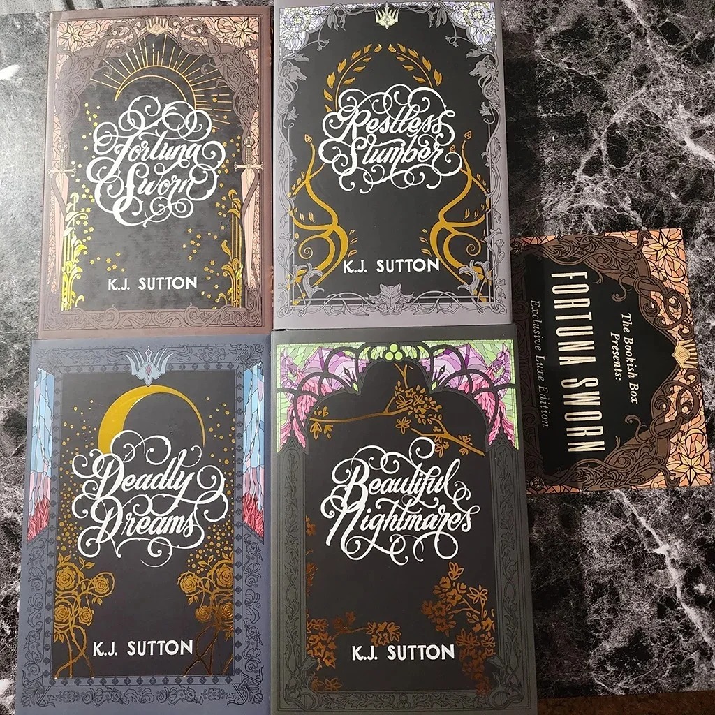 Fortuna Sworn Series KJ Sutton Bookish Box Signed Exclusive Luxe Hardcopy Set